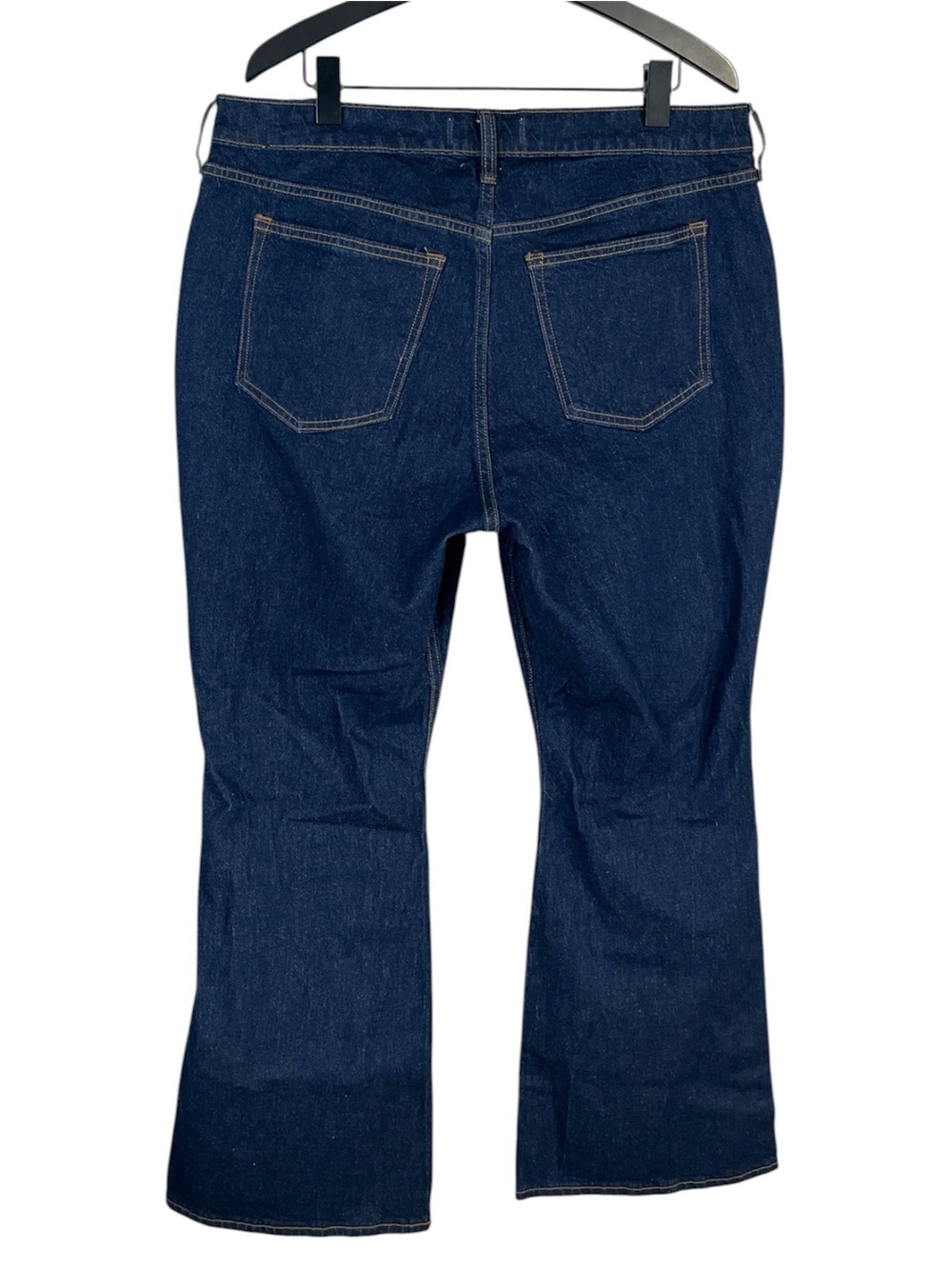 Abercrombie & Fitch Curve Love Mid Rise Bootcut in Dark Rinse Size 32 Short - Picture 8 of 9